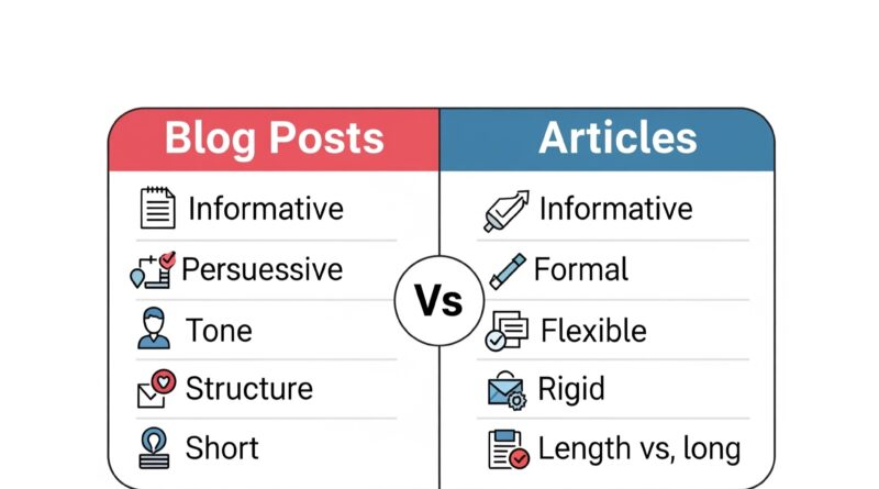 Blog post vs Article
